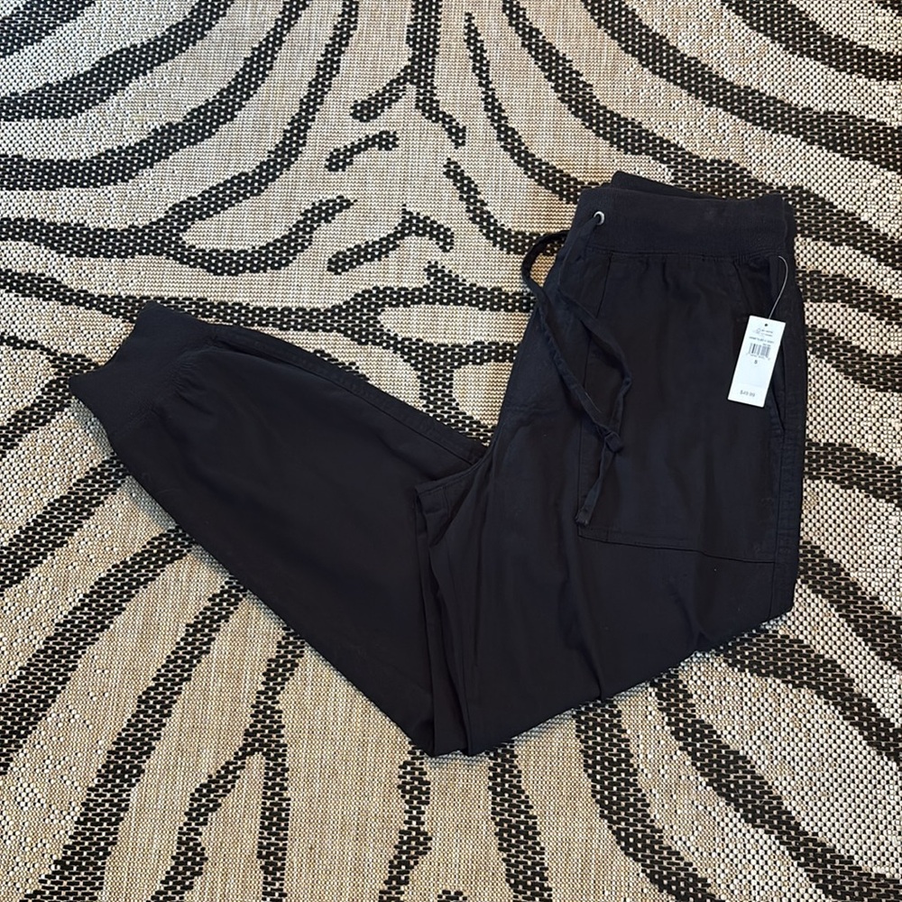 🆕💎RARE/HTF💎GAP Black Twill Utility Jogger Pants, Size Small - Picture 3 of 6